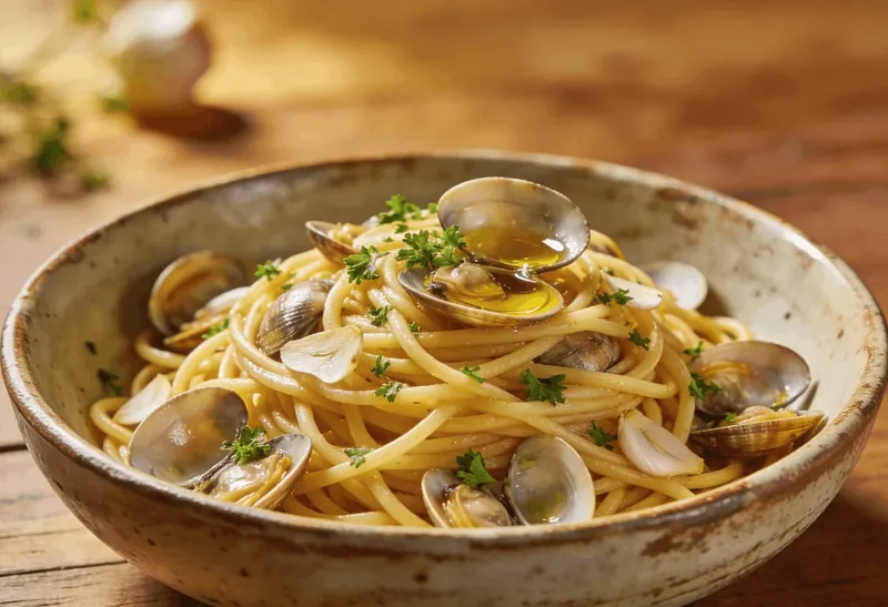 Spaghetti alle Vongole – Spagetti simpukoilla