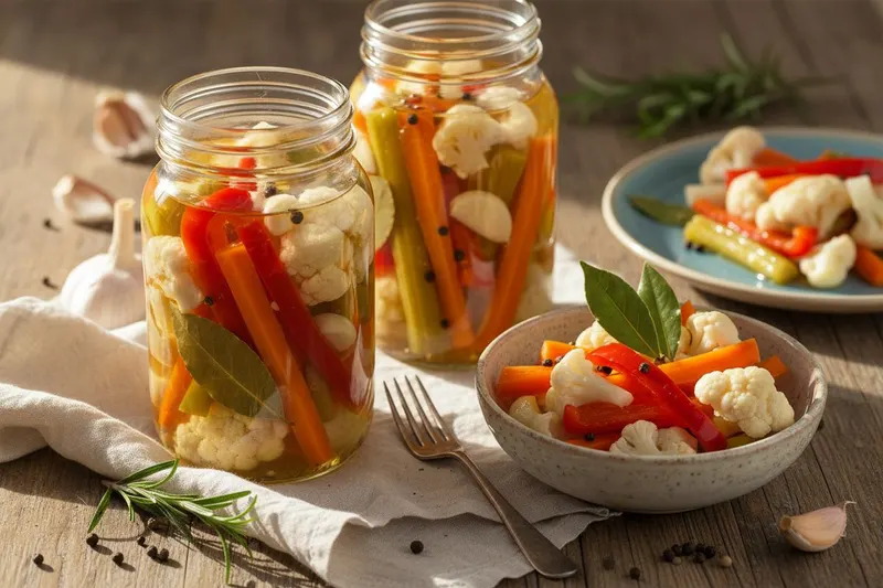 Giardiniera – italialaiset pikkelöidyt kasvikset