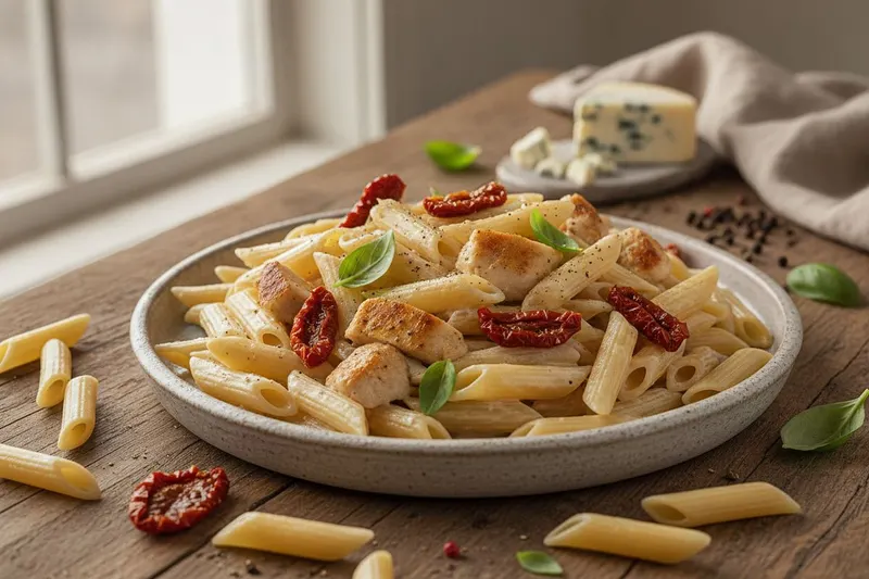 Kana-aurajuustopasta