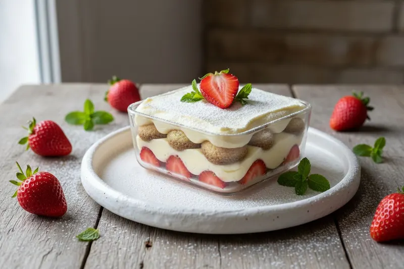 Mansikkatiramisu