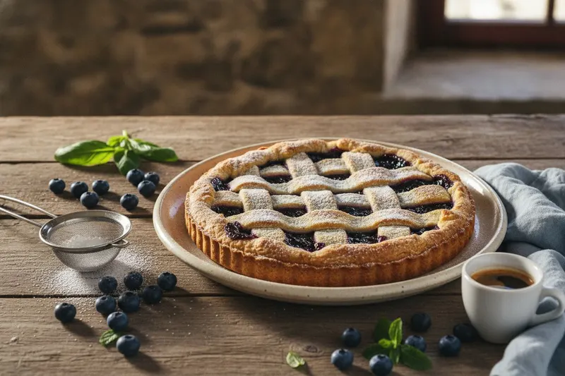 Mustikka crostata italialaisittain