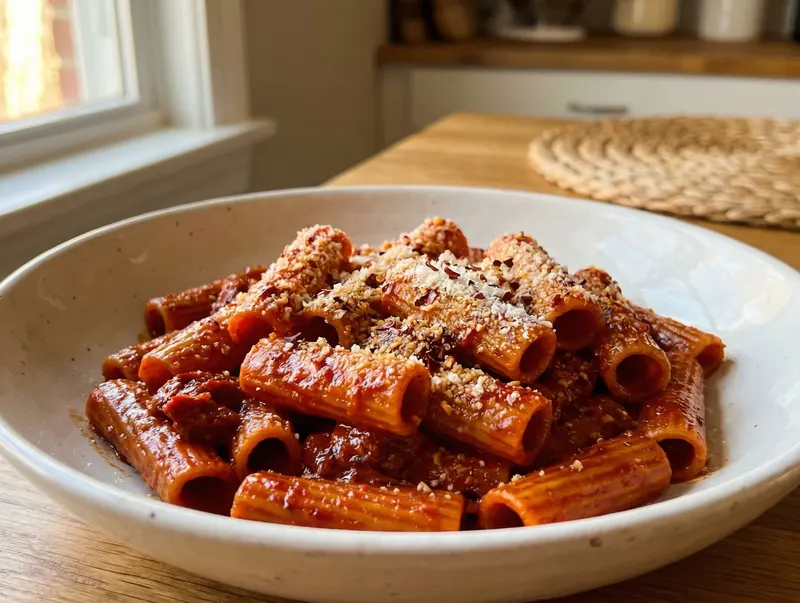 Italialainen nduja-pasta