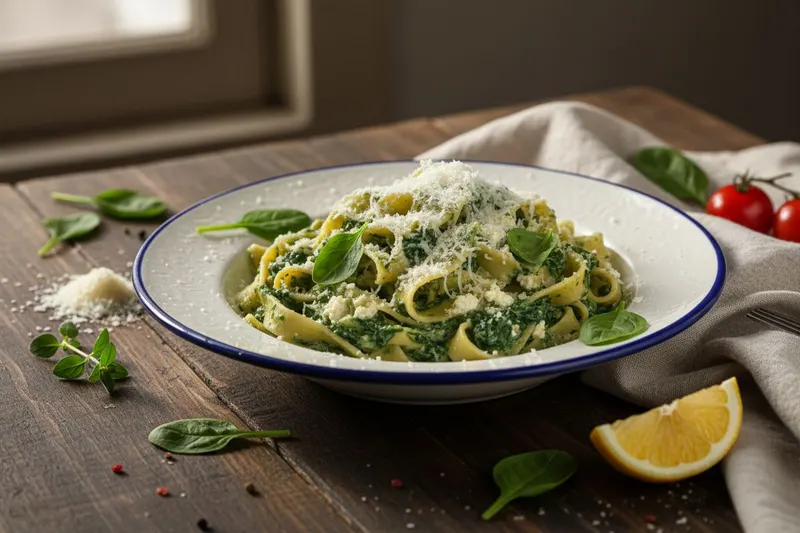 Pinaatti-ricottapasta
