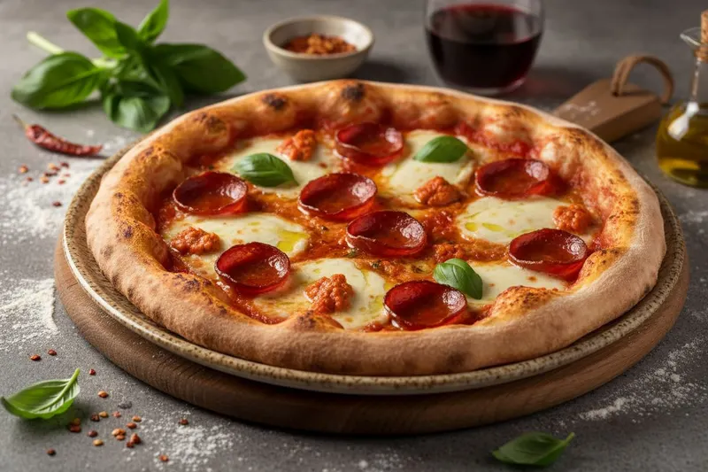 Pizza Diavola – Tulinen Salamipizza