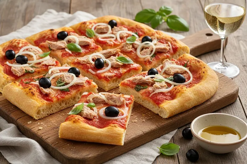Roomalainen Pizza al Tonno