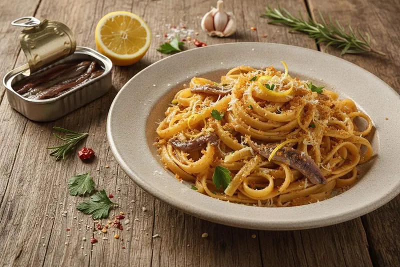 Sardellipasta – umaminen suolainen nautinto