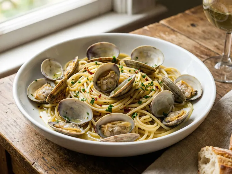 Pasta alle vongole, simpukkapasta