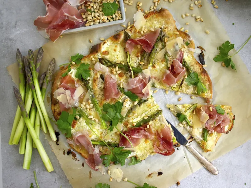 Spelttipizza Parmankinkulla