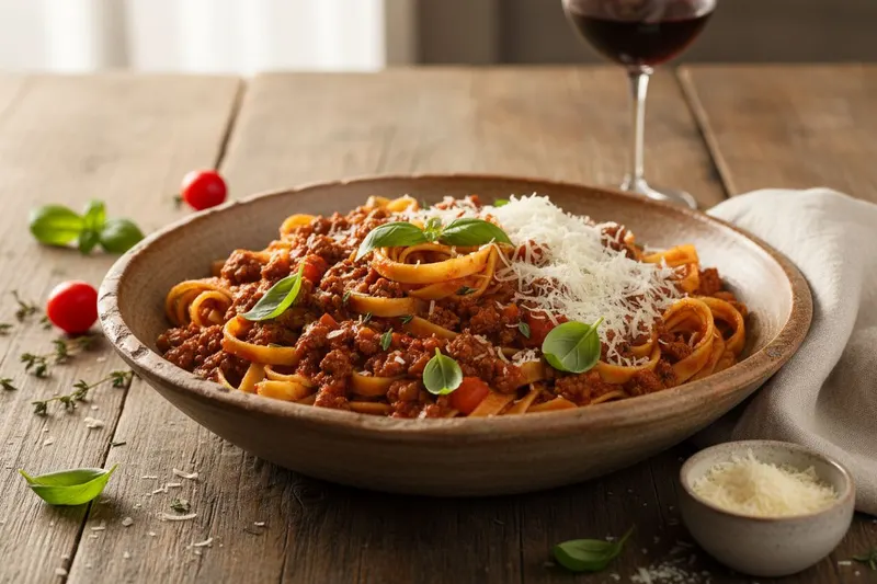 Nopea ragu tagliatelle
