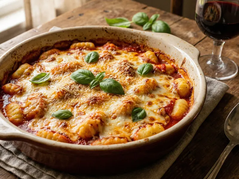 Gnocchit uunissa: gnocchi alla sorrentina 