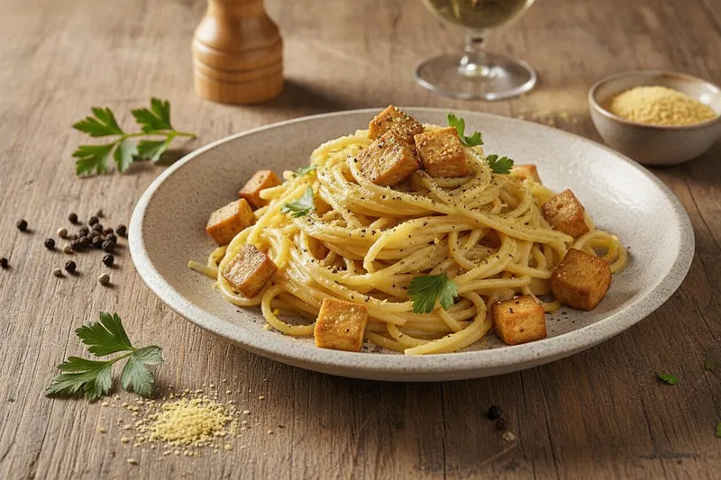 Vegaaninen Pasta Carbonara