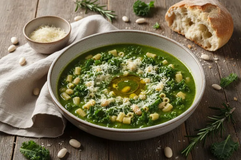 Vihreä Pasta e Fagioli